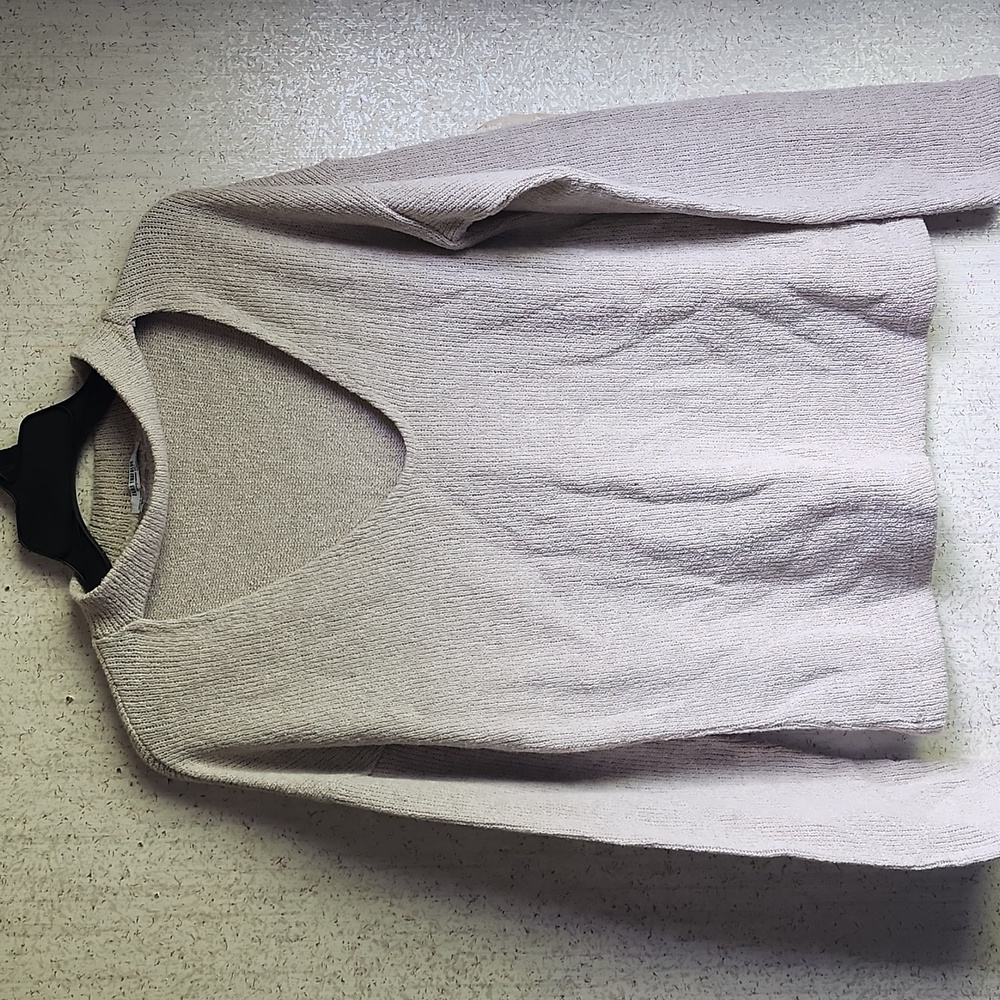 Zara beige sexy cut out sweater
